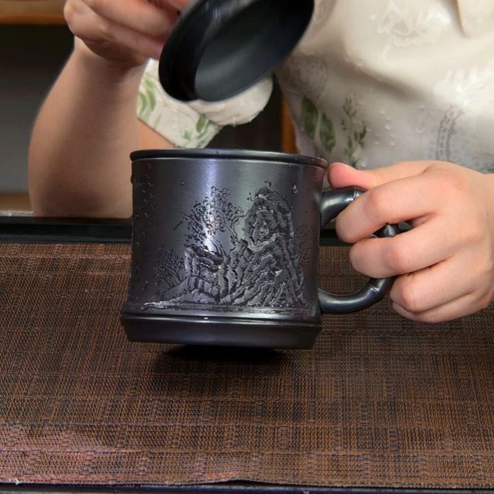 茶杯紫砂高货放漏