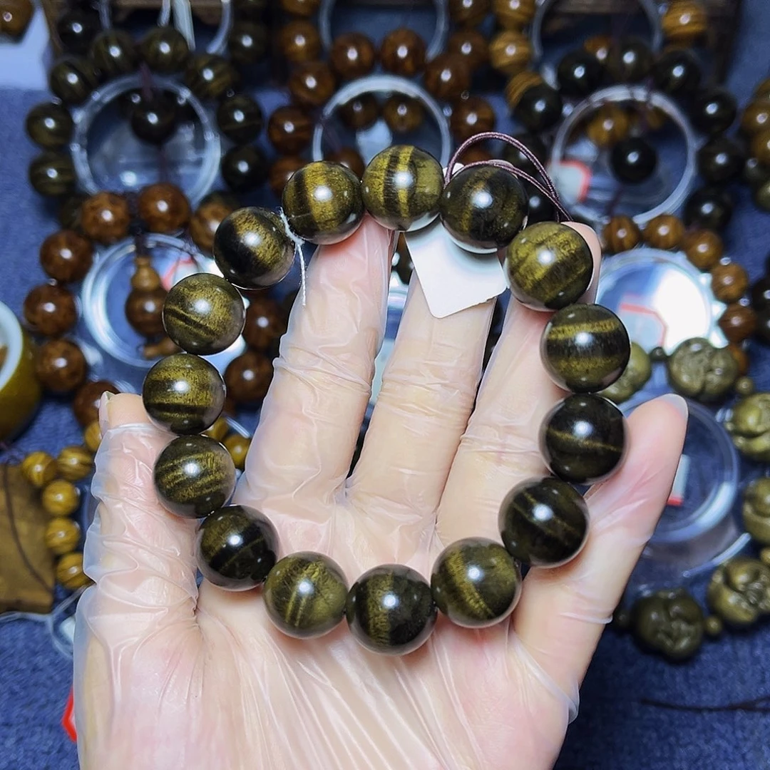 手串/手链楠木（金丝楠）1.5阴沉水波