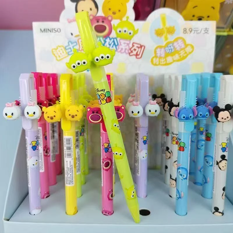 【黑墨-3支】G20MINISO名创优品迪士尼转转笔,掉封蜡不售后