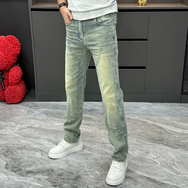 春夏欧货男士休闲直筒牛仔裤-88768