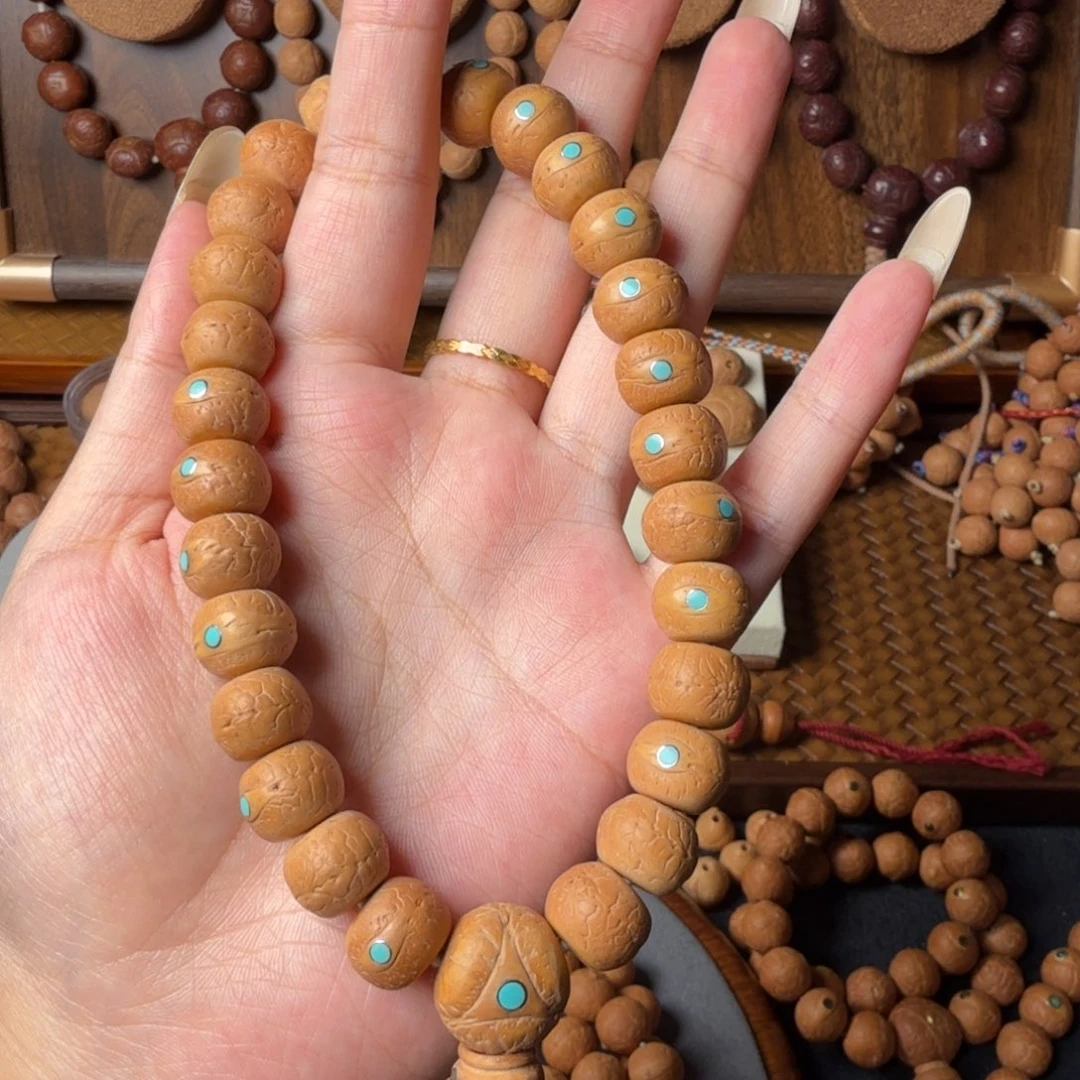 把件凤眼菩提精工藏切/13mm/27颗手持/松钉