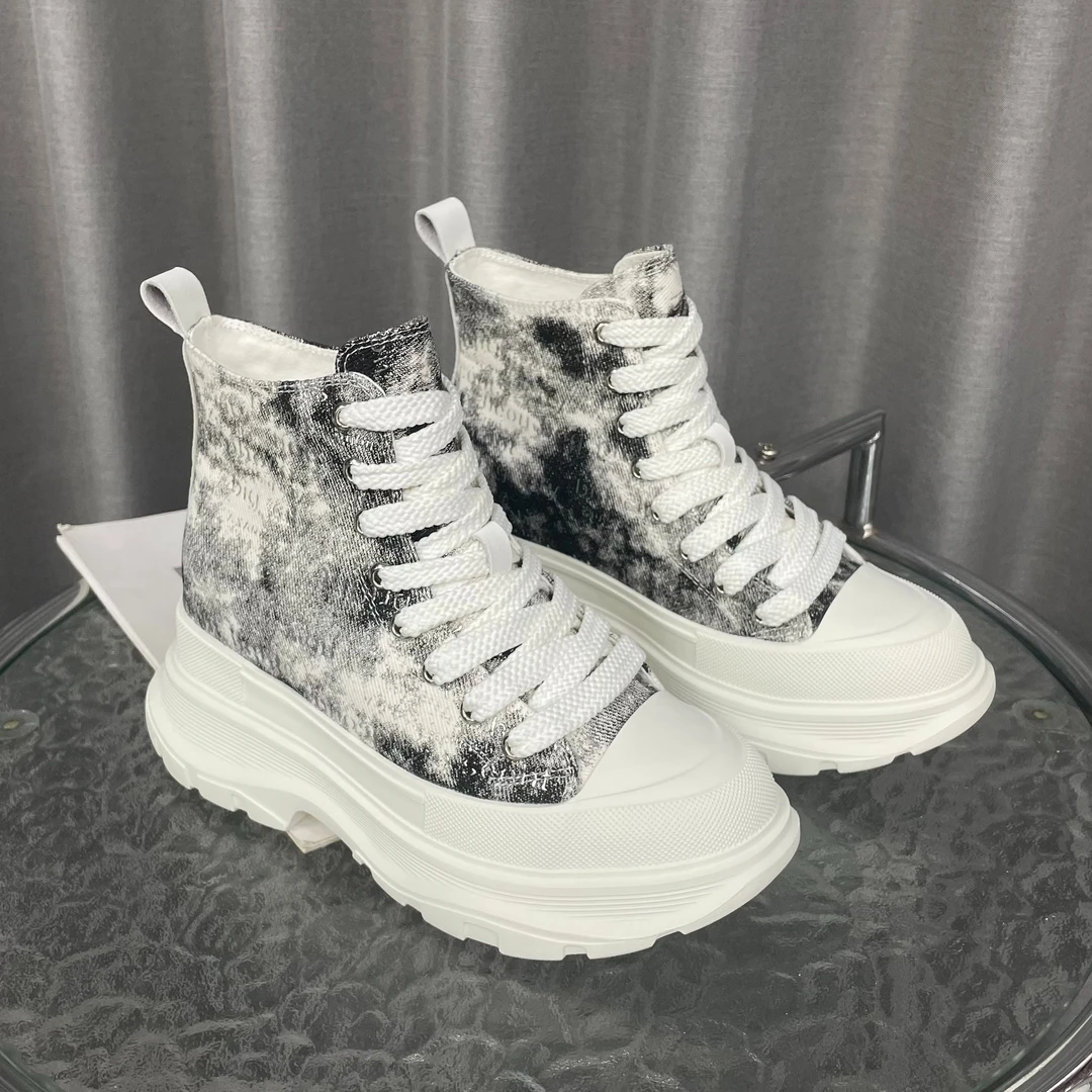 增高9cm 新款时尚百搭小个子厚底运动休闲高帮小白鞋MY6688-2