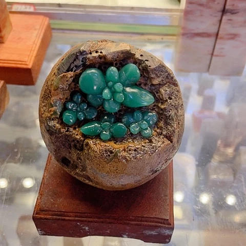 四川石雅安绿多肉摆件帝王绿