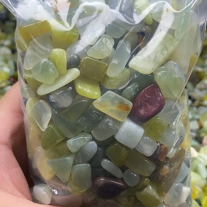 蛇纹石玉未镶嵌鱼缸石