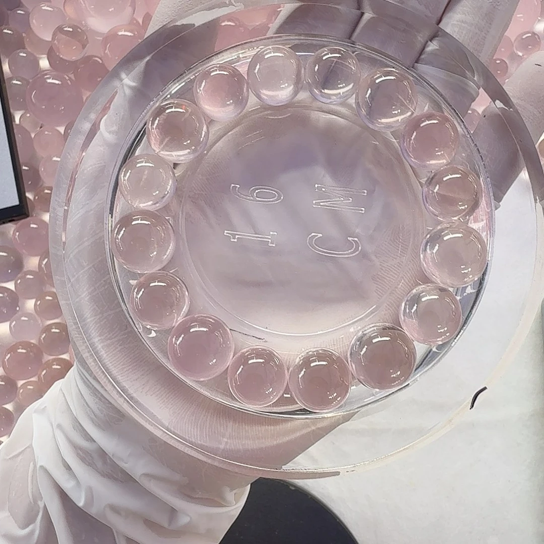 水晶珠宝半成品未镶嵌喵*一粉晶定制不退换