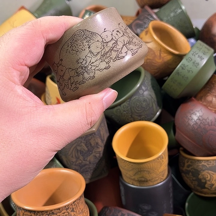 茶杯紫砂全手工紫砂主人杯