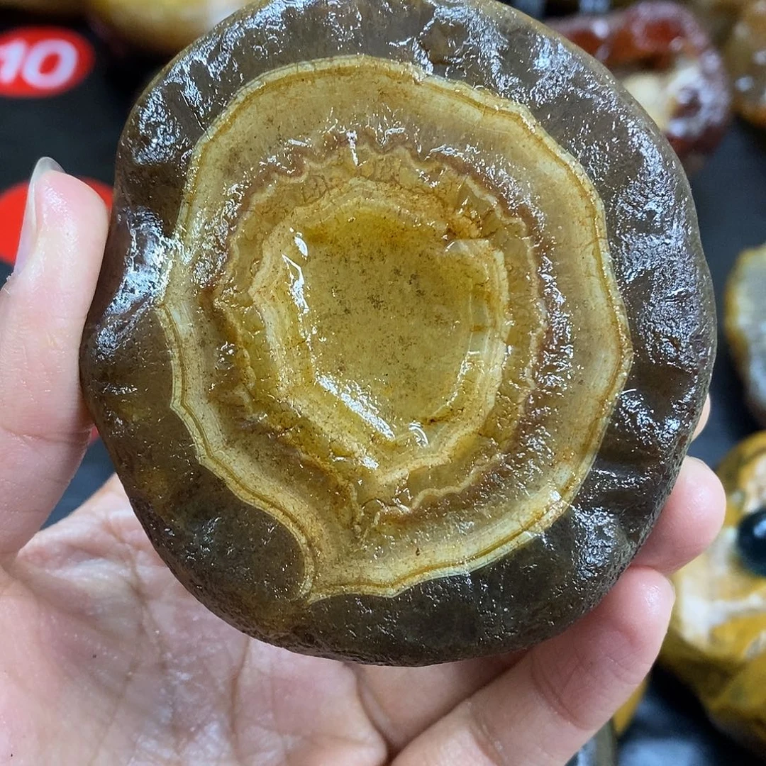 玛瑙/玉髓未镶嵌手把件