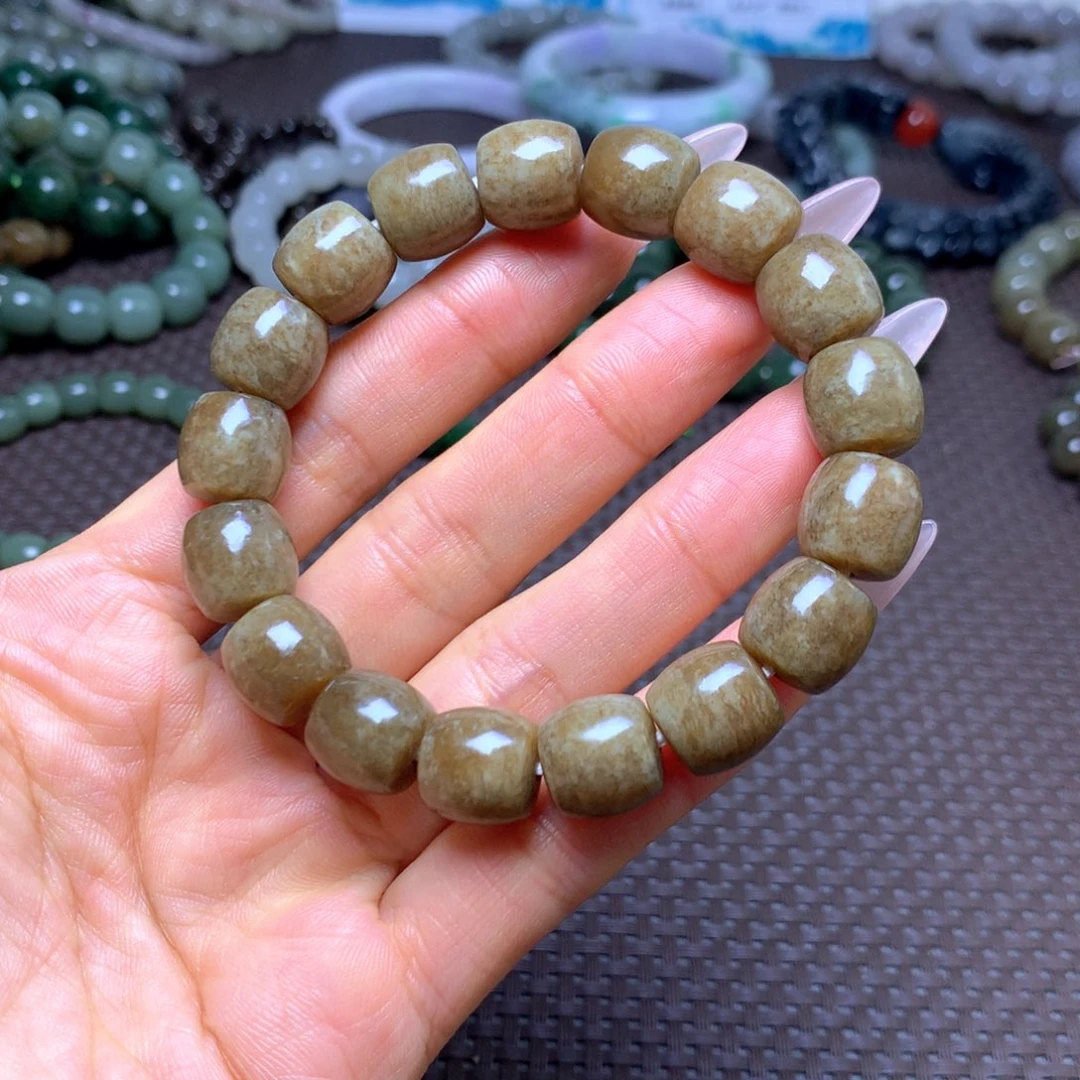 和田玉未镶嵌手串卡12