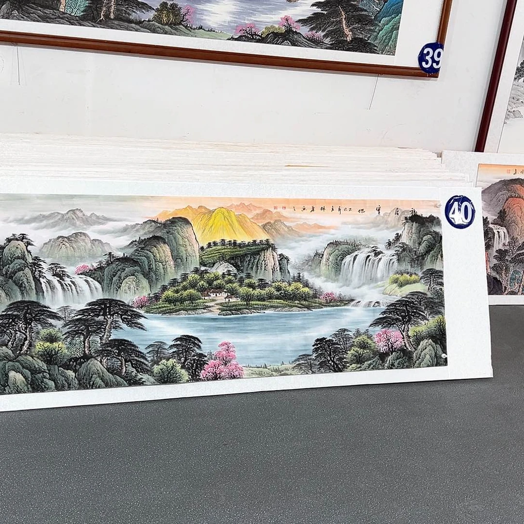 繁***锦国画手绘保证假一罚万