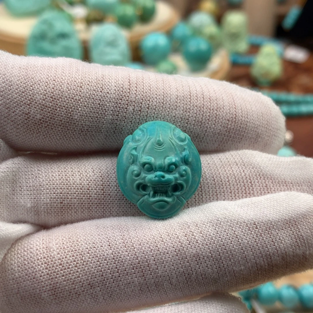 绿松石未镶嵌珠宝奇石16.8mm