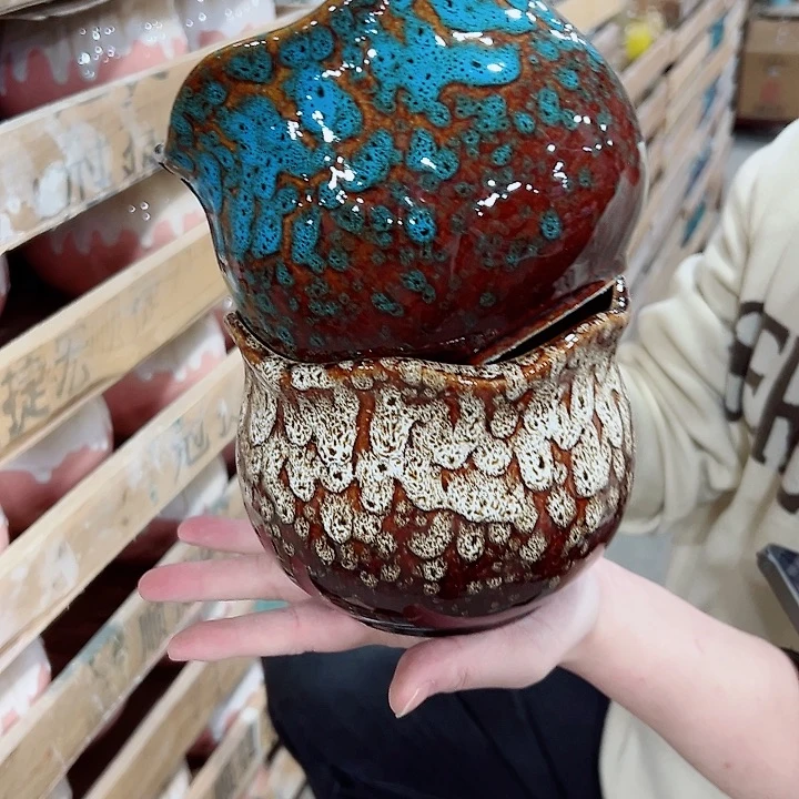 有孔.凑满10元发货多肉陶瓷花盆！