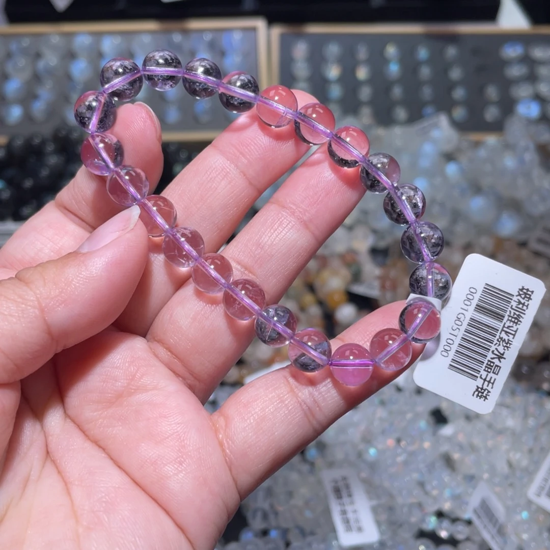 水晶手链未镶嵌玻利维亚紫水晶手链8m+