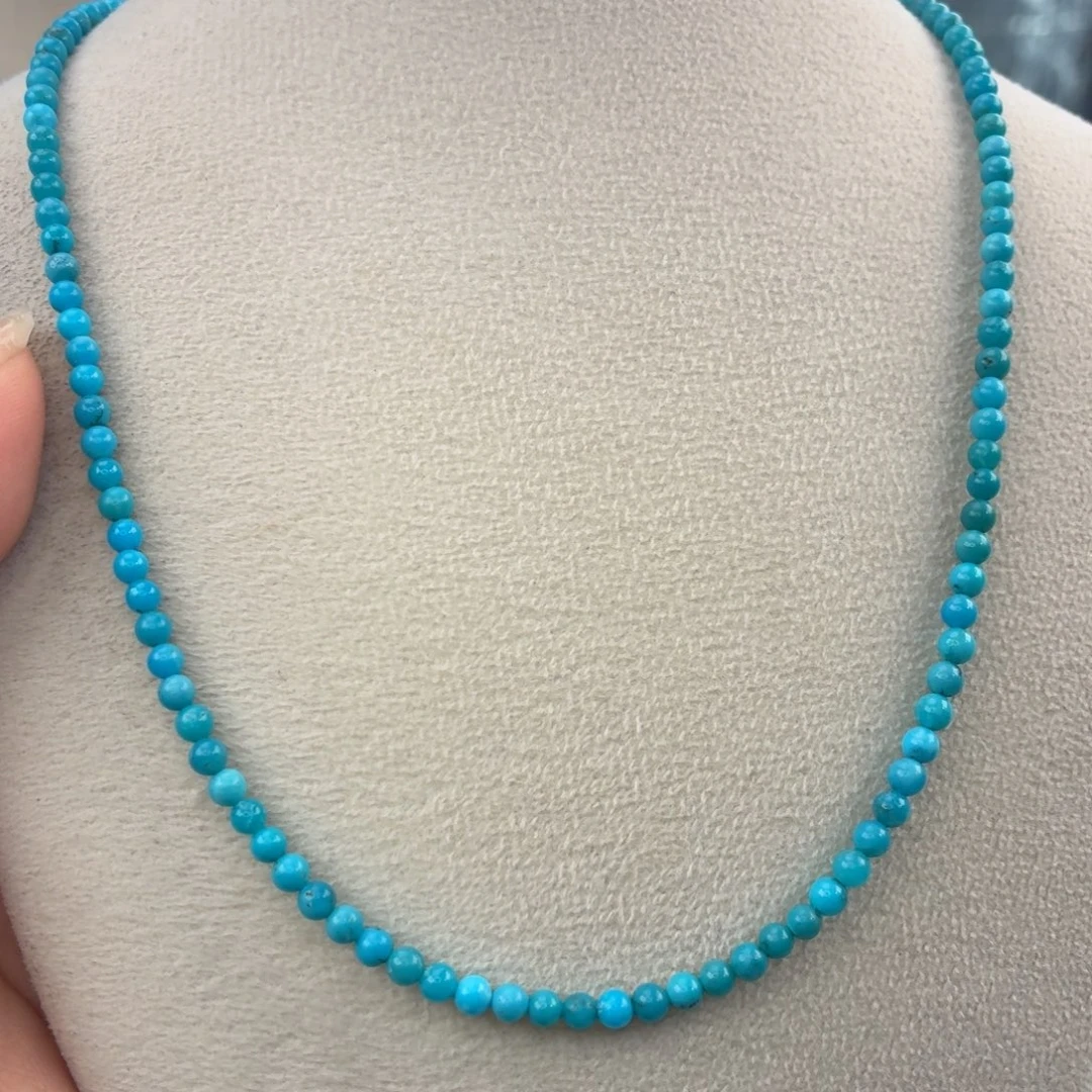 绿松石18K金镶嵌颈饰