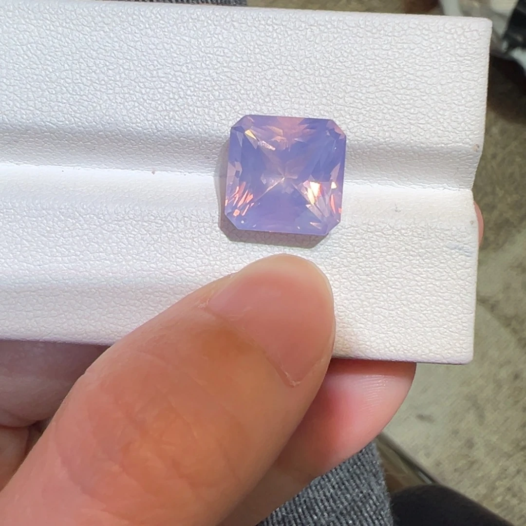珠宝半成品未镶嵌紫晶7.6ct紫玉晶