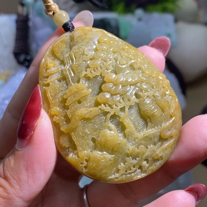 【闪购商品】翡翠挂件未镶嵌山水