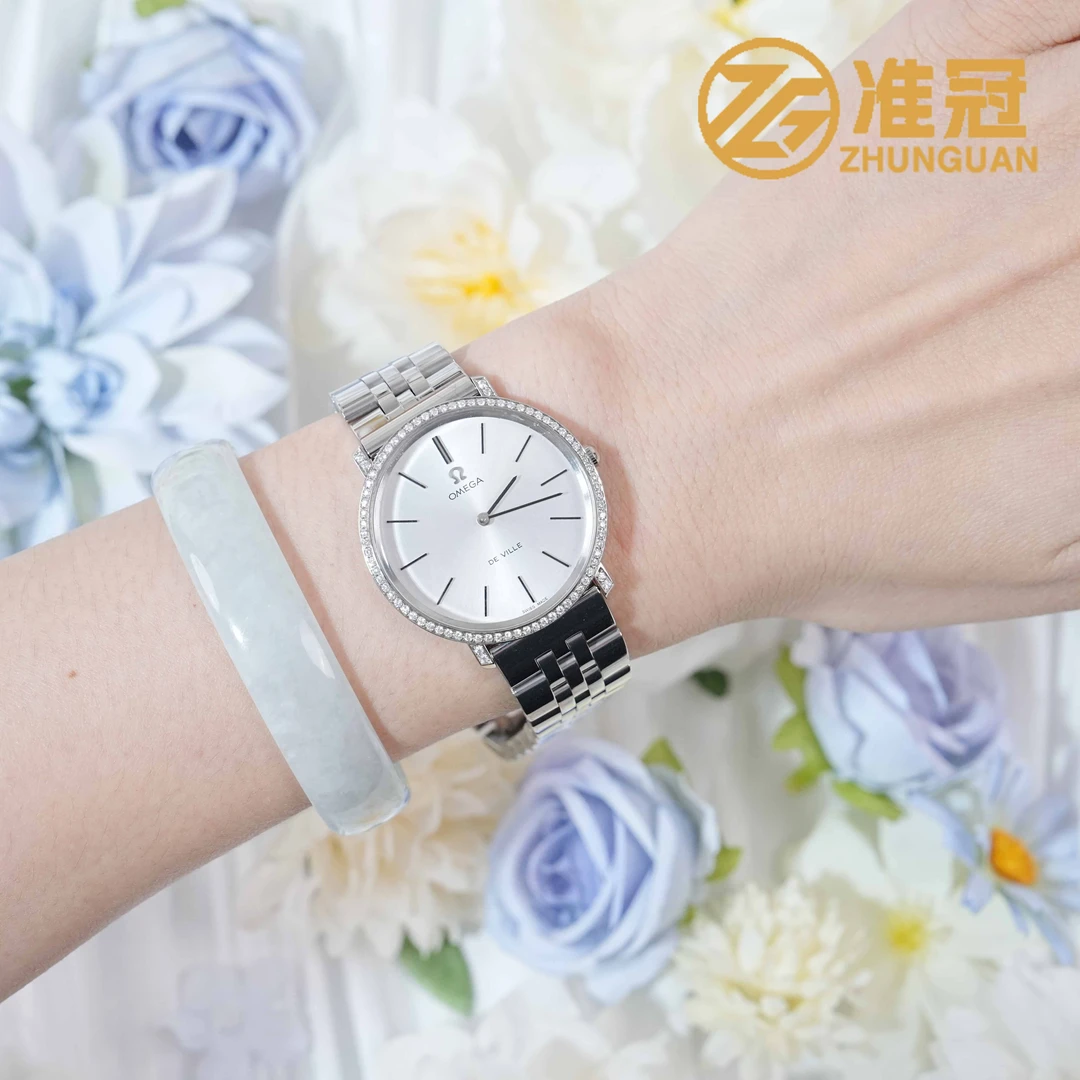 95新 Omega/欧米茄 32.5mm手动机械ZP5810后钻碟飞瑞士名表凯1