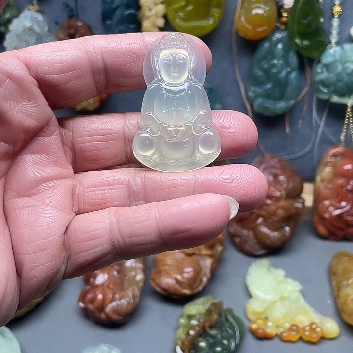 蛇纹石玉未镶嵌挂件