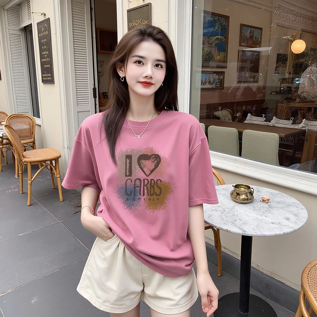 【维也纳】纯棉宽松短袖T恤印花圆领时尚休闲百搭上衣