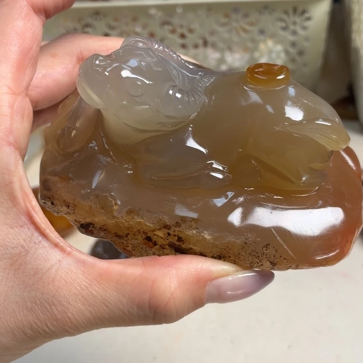 玛瑙/玉髓未镶嵌吊坠(不含链)