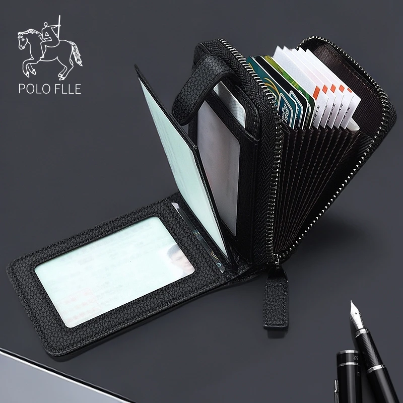 哥比亚保罗真皮卡包男士证件套大容量多功能行驶证驾驶证一体皮套