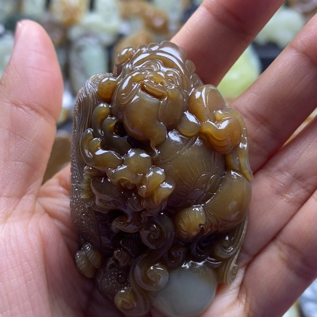 吊坠(不含链)未镶嵌和田玉（糖玉）