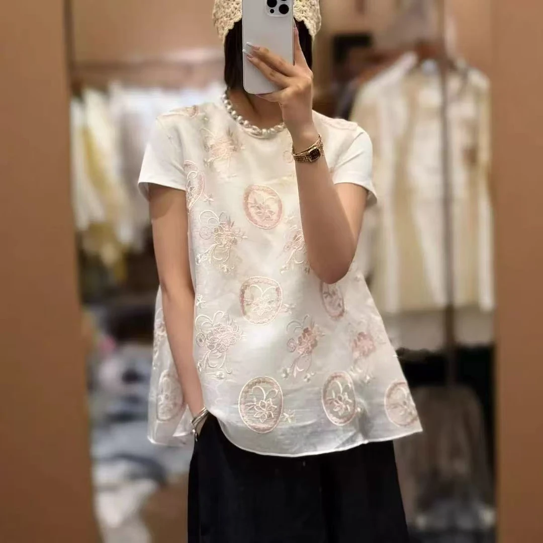 801-900【甜辣炸弹服装店】简约时尚气质夏款女上衣甜美法式