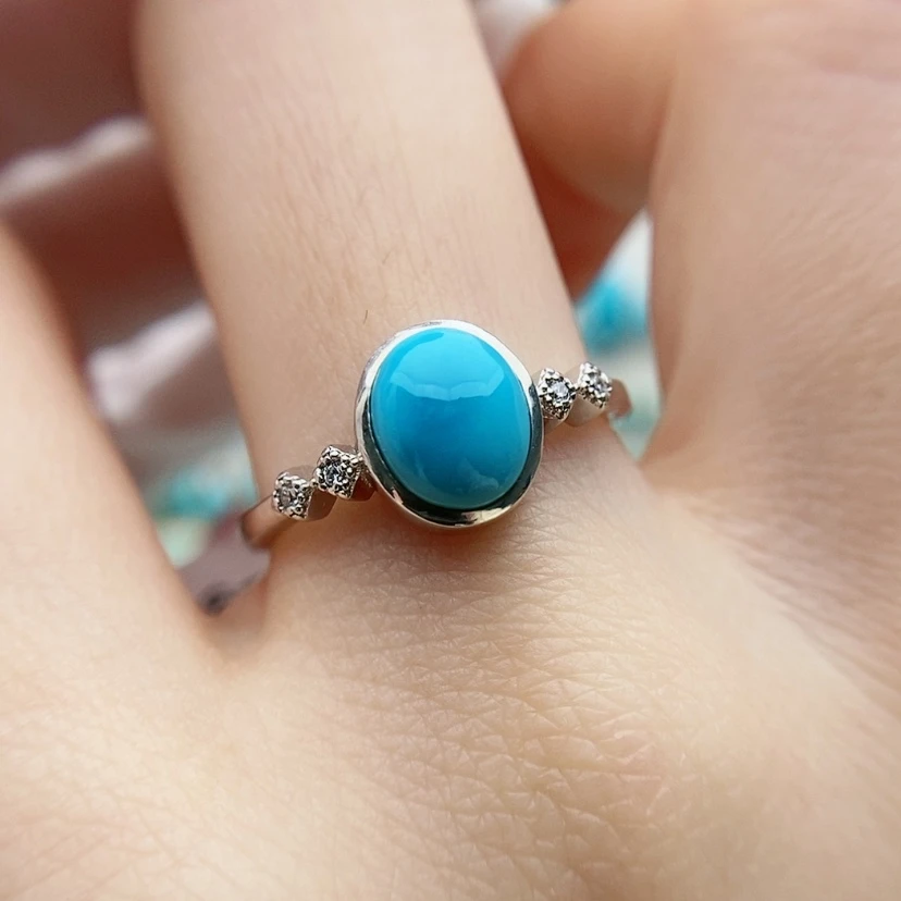 【闪购商品】绿松石原矿绿松石银S925镶嵌