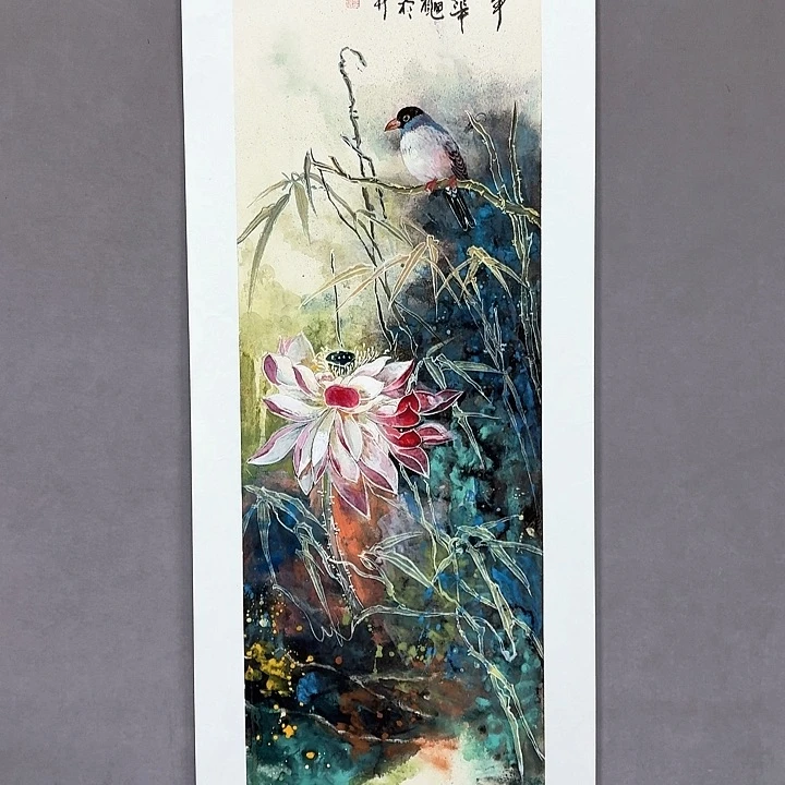 国画亲笔手绘放心去藏