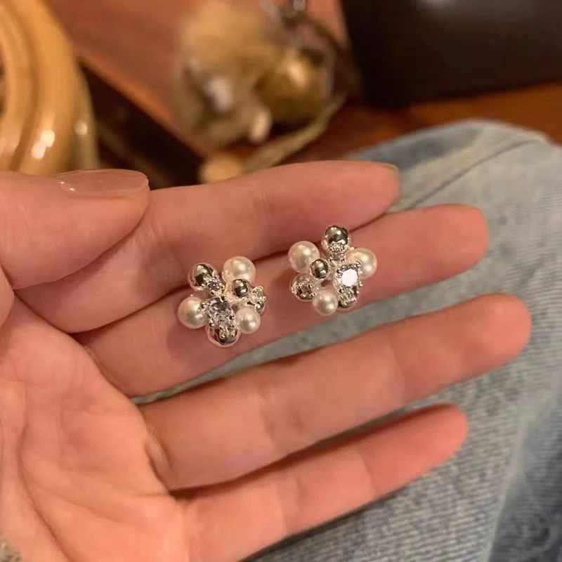 合金耳饰 BIBI【不规则珠】耳钉EH072