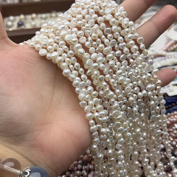 玛瑙/玉髓未镶嵌珠宝半成品一条三七孔碎银巴洛克