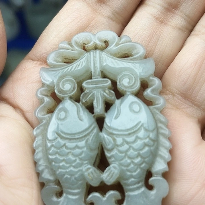 和田玉（青白玉）未镶嵌颈饰