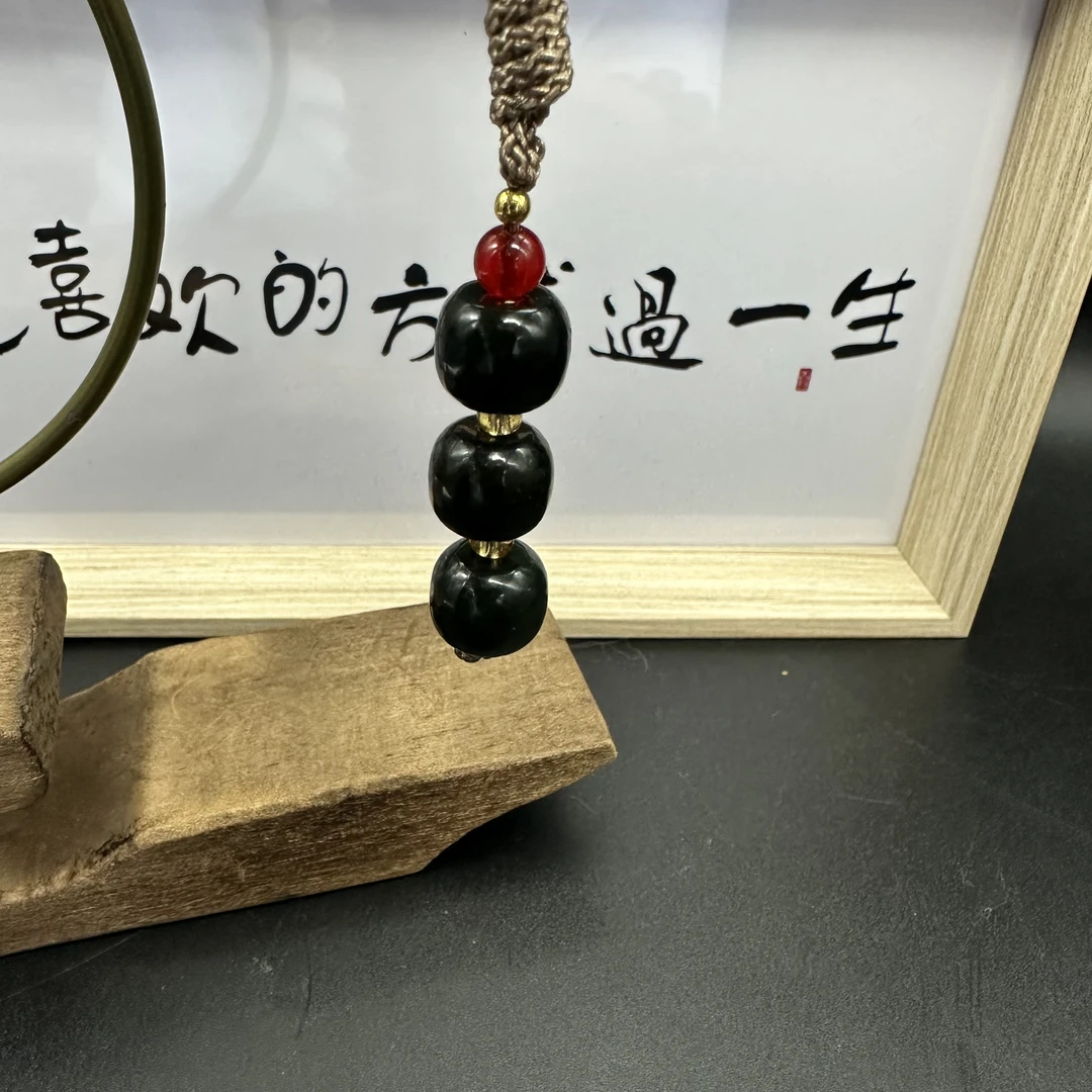 天然和田玉路路通吊坠手工气质时尚百搭复古古风镶嵌精美手工气质