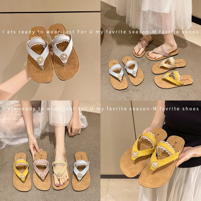 人字拖女2025年夏季新款仙女风ins潮沙滩时尚休闲海边夹脚凉拖鞋
