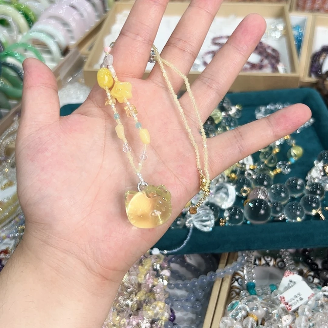 水晶手链未镶嵌Kt猫