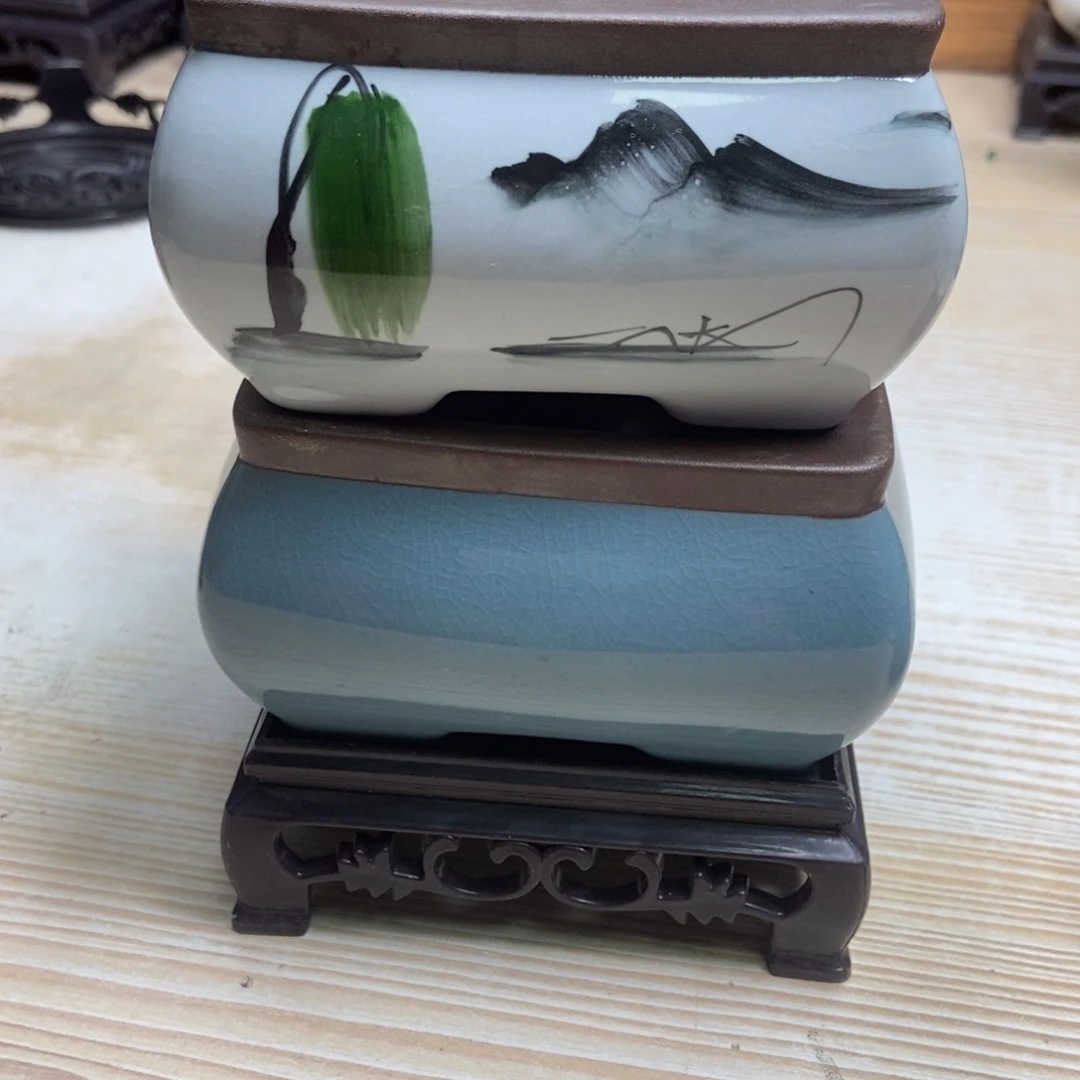 瓷片陶瓷花盆陶瓷艺术