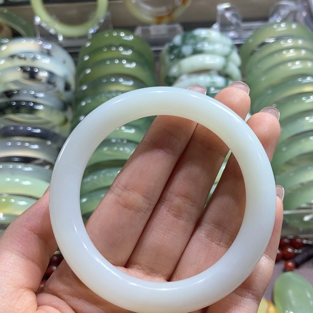 蛇纹石玉未镶嵌手镯玉*缘