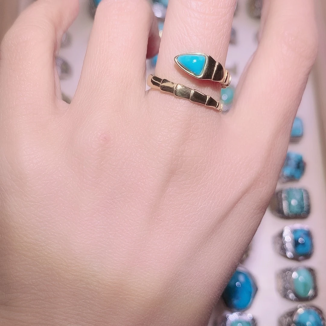 绿松石银S925镶嵌颈饰