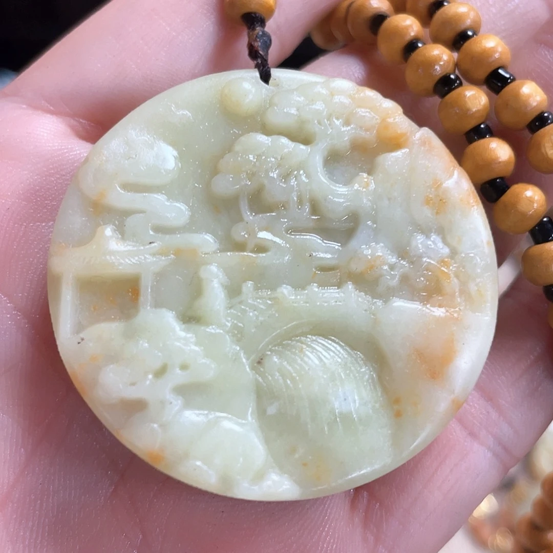 蛇纹石玉颈饰未镶嵌