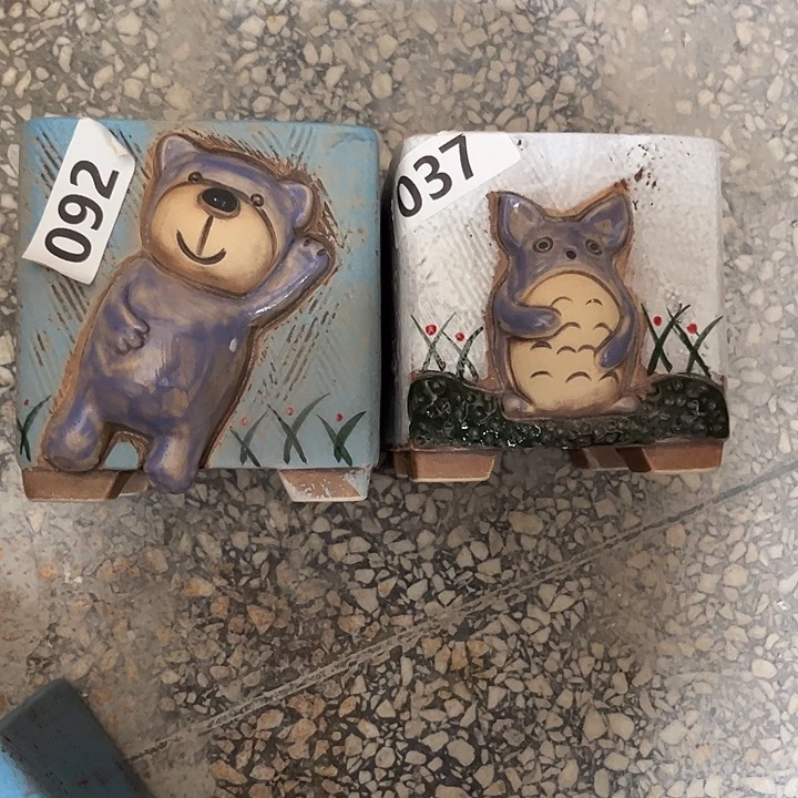 紫砂花盆粗陶材质多肉花盆