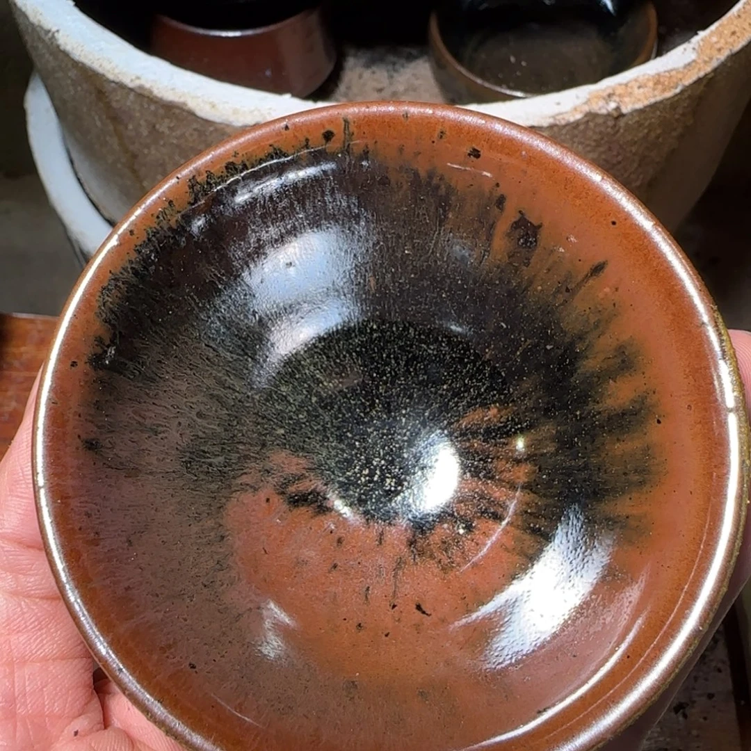 柴烧建盏我茶杯105