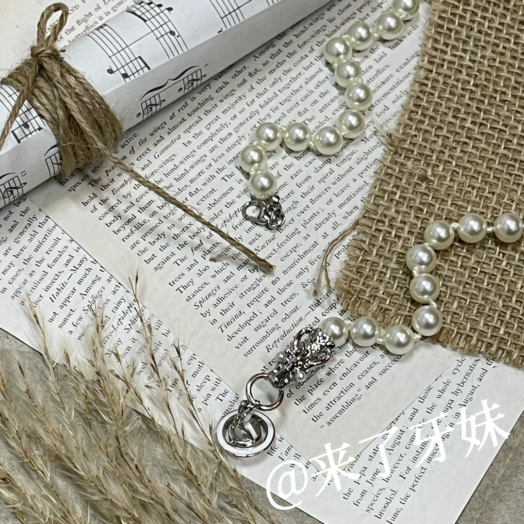 合金项链 小西中国龙珠珠项链轻奢气质时尚精美坠链精致经典女士