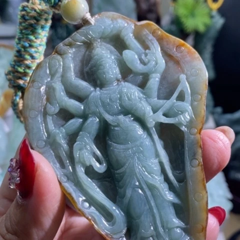 【闪购商品】颈饰未镶嵌翡翠千手