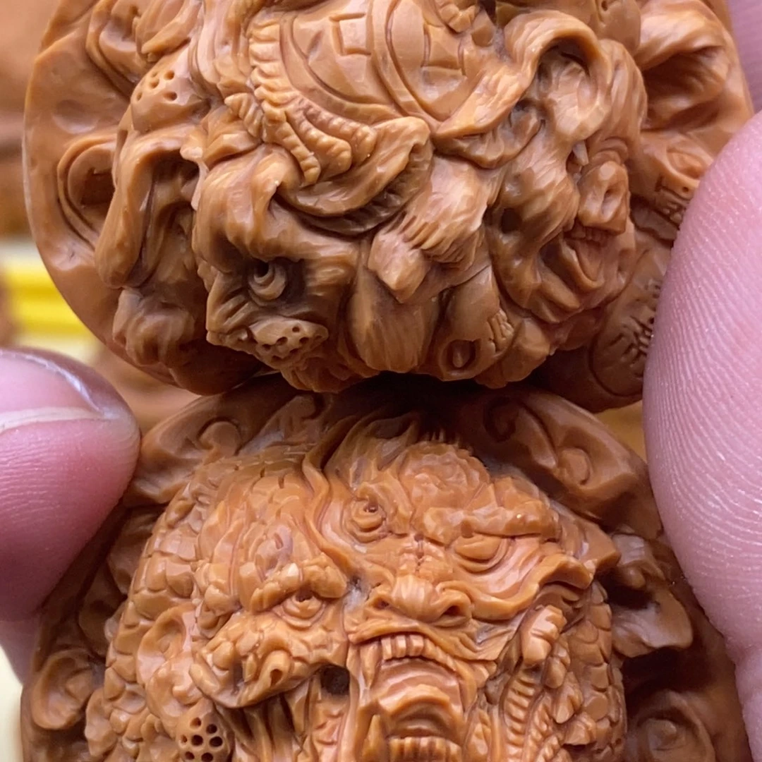 文玩核桃把件?****?纯手工雕刻生肖