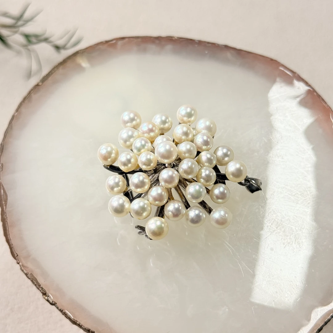 【六六中古】孤品优雅海水珍珠胸针吊坠皮带扣三用fa025珠子4