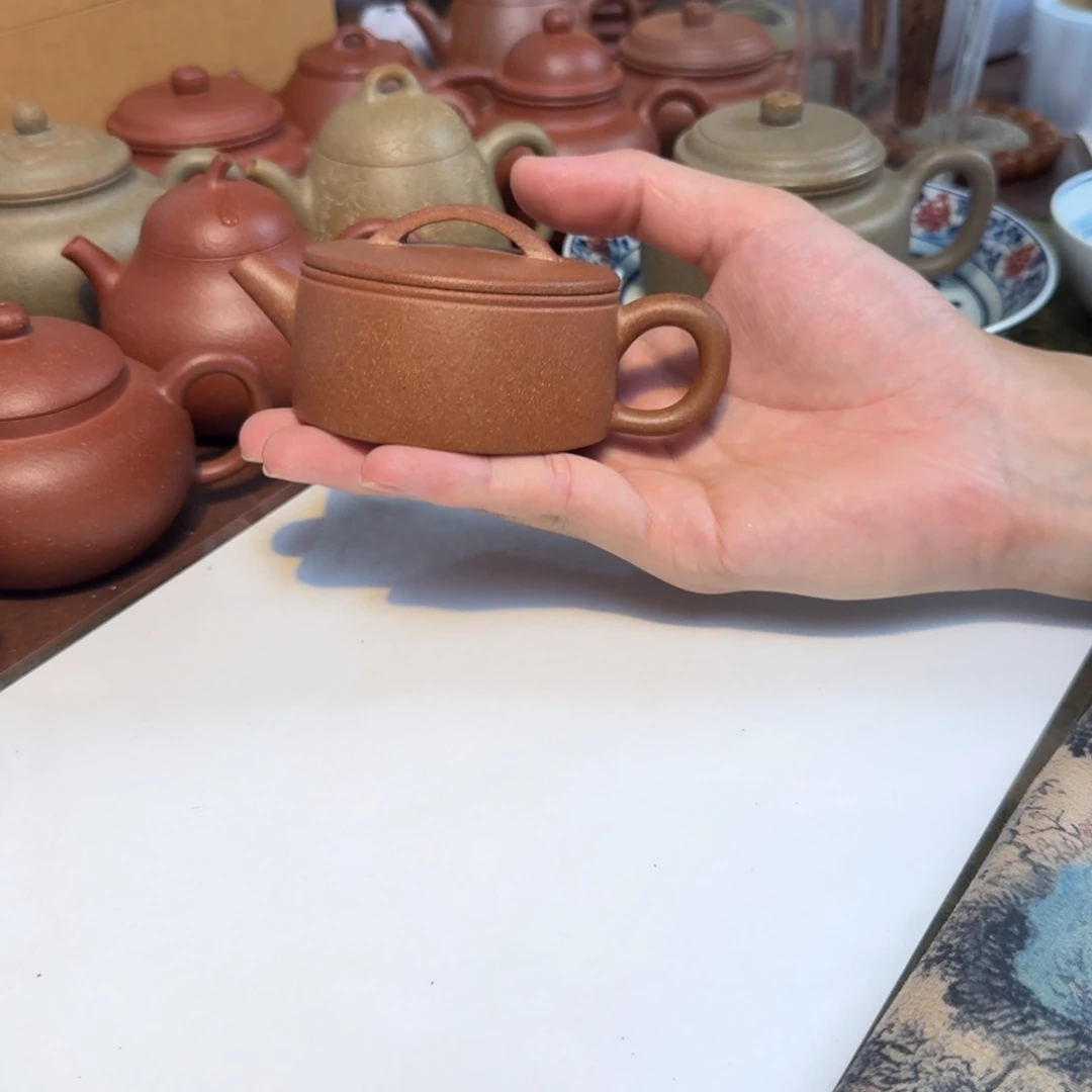 茶壶紫砂120底凹汉瓦退火