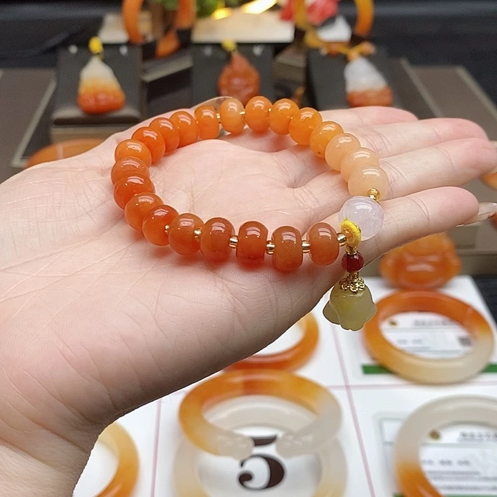 石英质玉（黄龙玉）未镶嵌手串