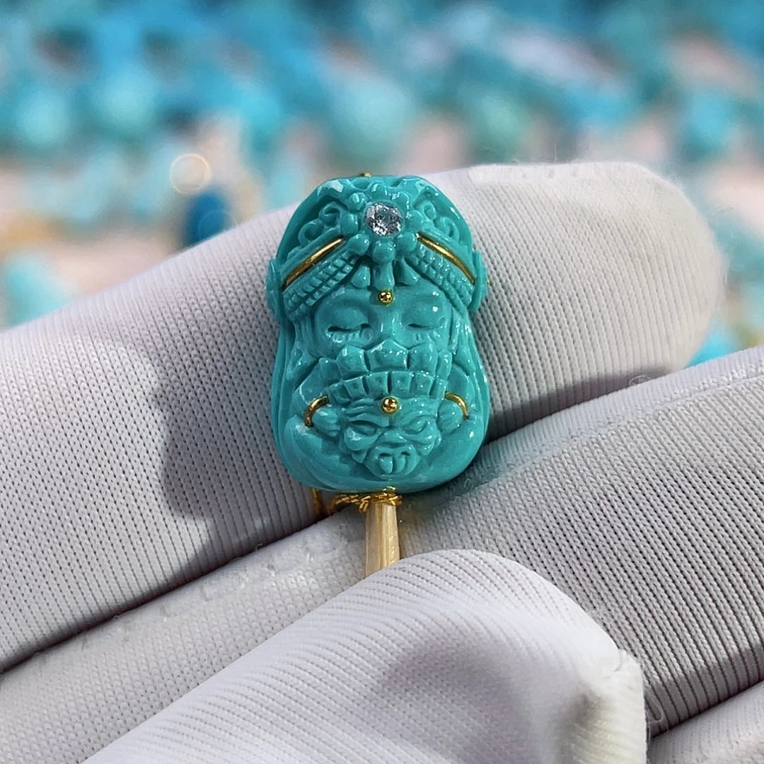 绿松石珠宝奇石未镶嵌