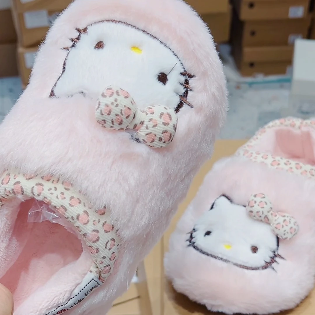 冬季新款kt猫包跟拖鞋