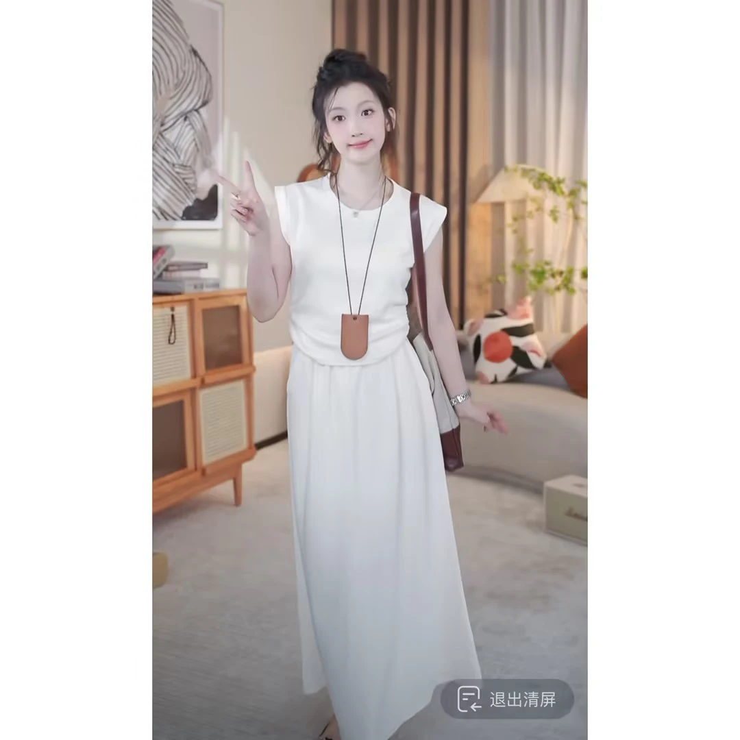 【闵笑一】泡芙套装#K157夏季两件套装设计款高档女装