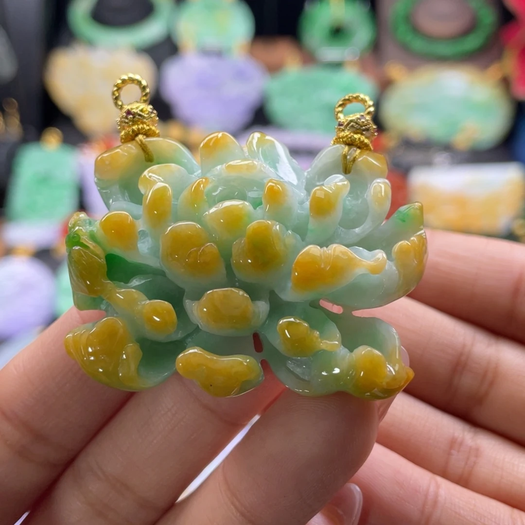 翡翠未镶嵌颈饰代编织